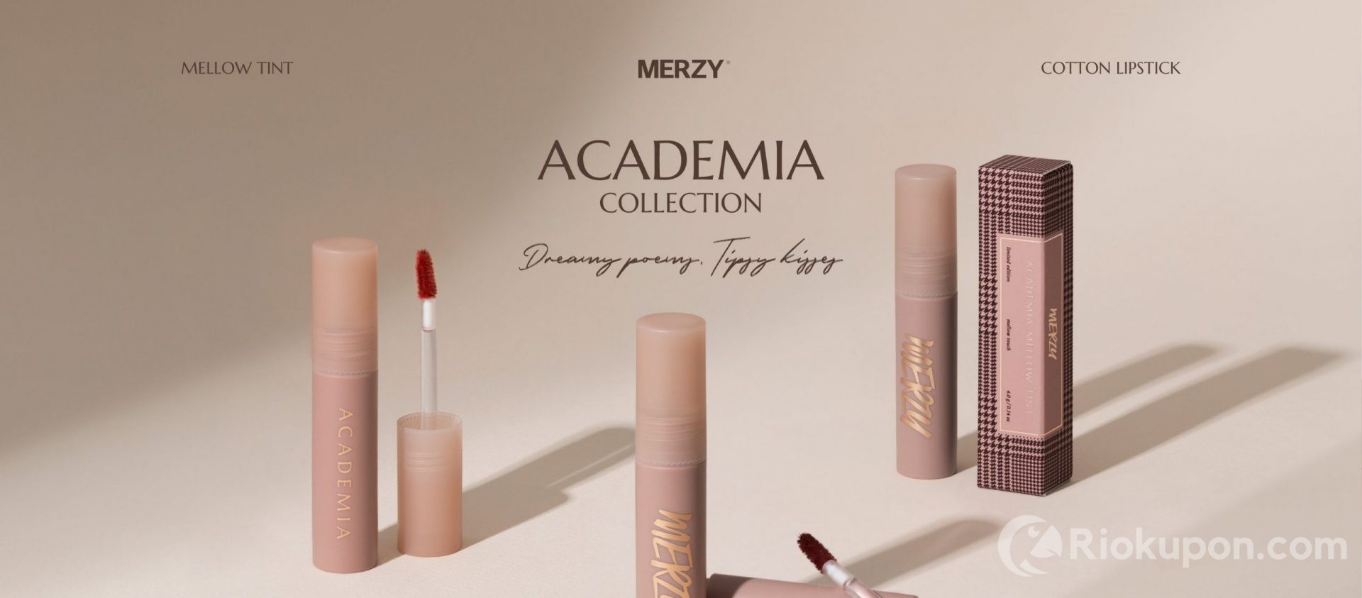 Review son kem siêu lì Merzy Academia Mellow Tint 4g lên môi chuẩn màu, siêu mướt