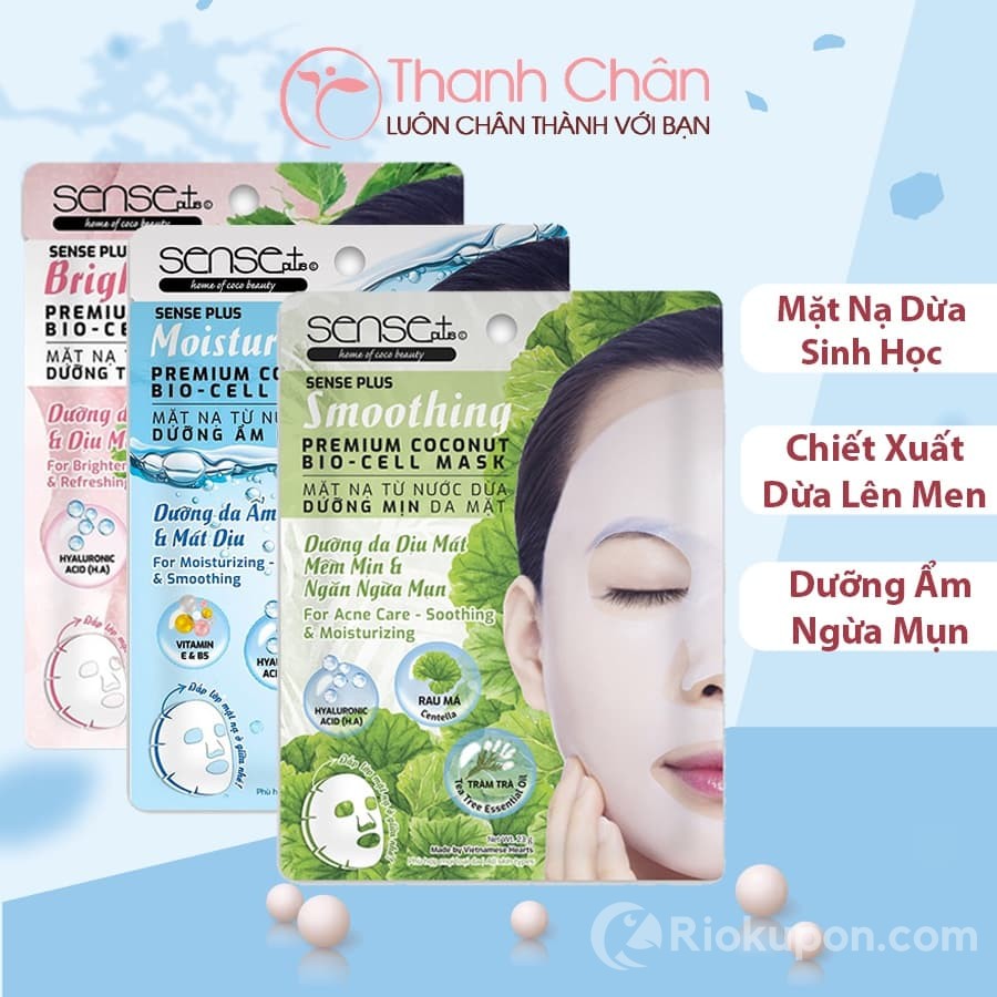 Mặt nạ sinh học Sense Plus Premium Coconut Bio-Cell Mask