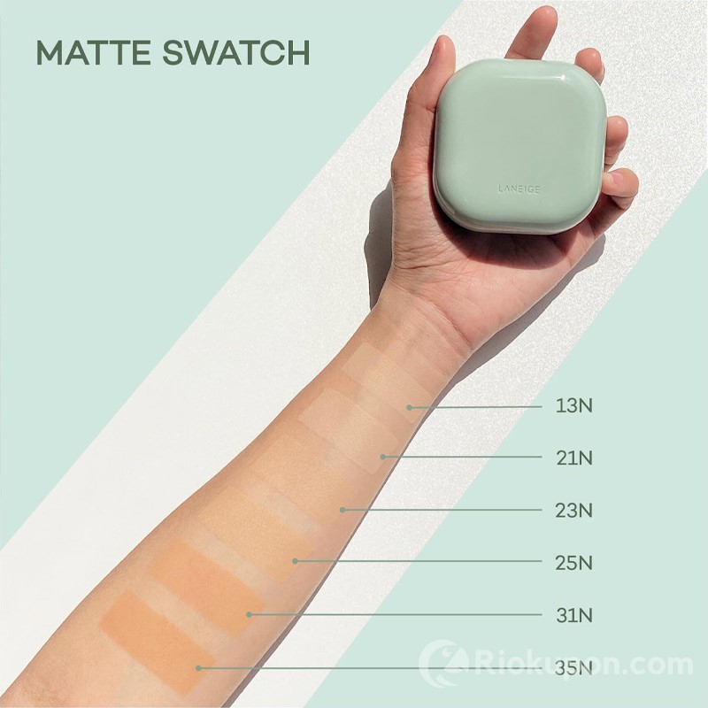 Bảng màu phấn nước Laneige Neo Cushion Matte