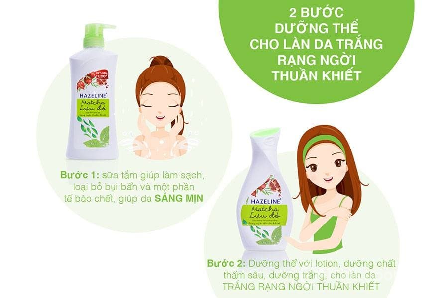 Sữa dưỡng thể Hazeline lựu đỏ Nhật Bản