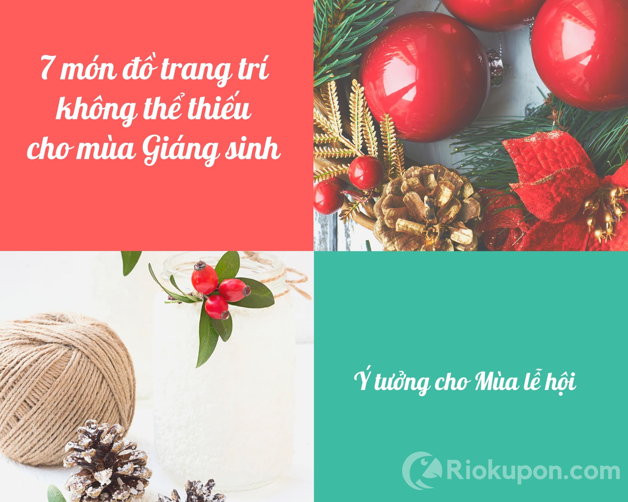 7 món đồ trang trí giáng sinh nhất định không thể thiếu