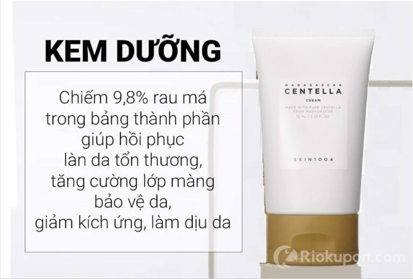 Công dụng dưỡng ẩm phục hồi da của kem Skin1004 Madagascar Centella