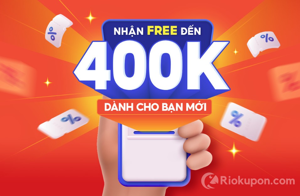 Shopee chào bạn mới: Nhận ưu đãi đến 400k cùng hàng nghìn voucher hấp dẫn