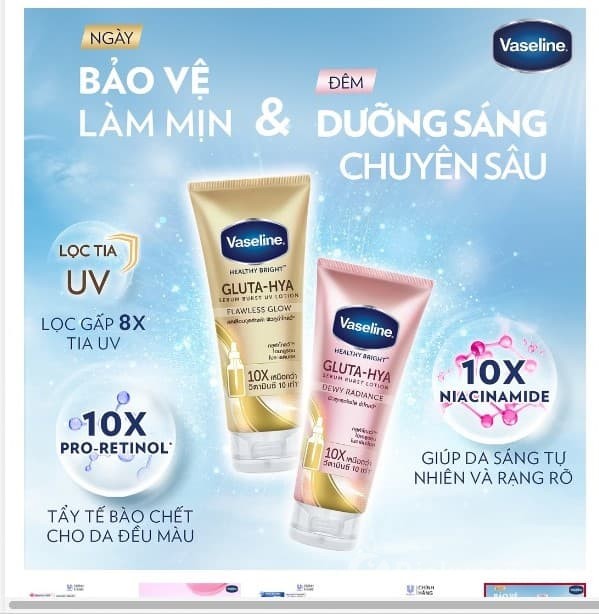 Mua sữa dưỡng thể Vaseline Healthy Bright chính hãng giá tốt