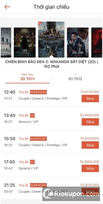 Thanh toán vé xem phim trên Shopee an toàn