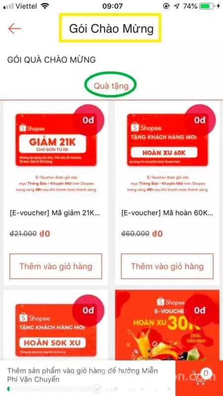 Lưu ý quan trọng khi dùng quà tặng 0Đ Shopee