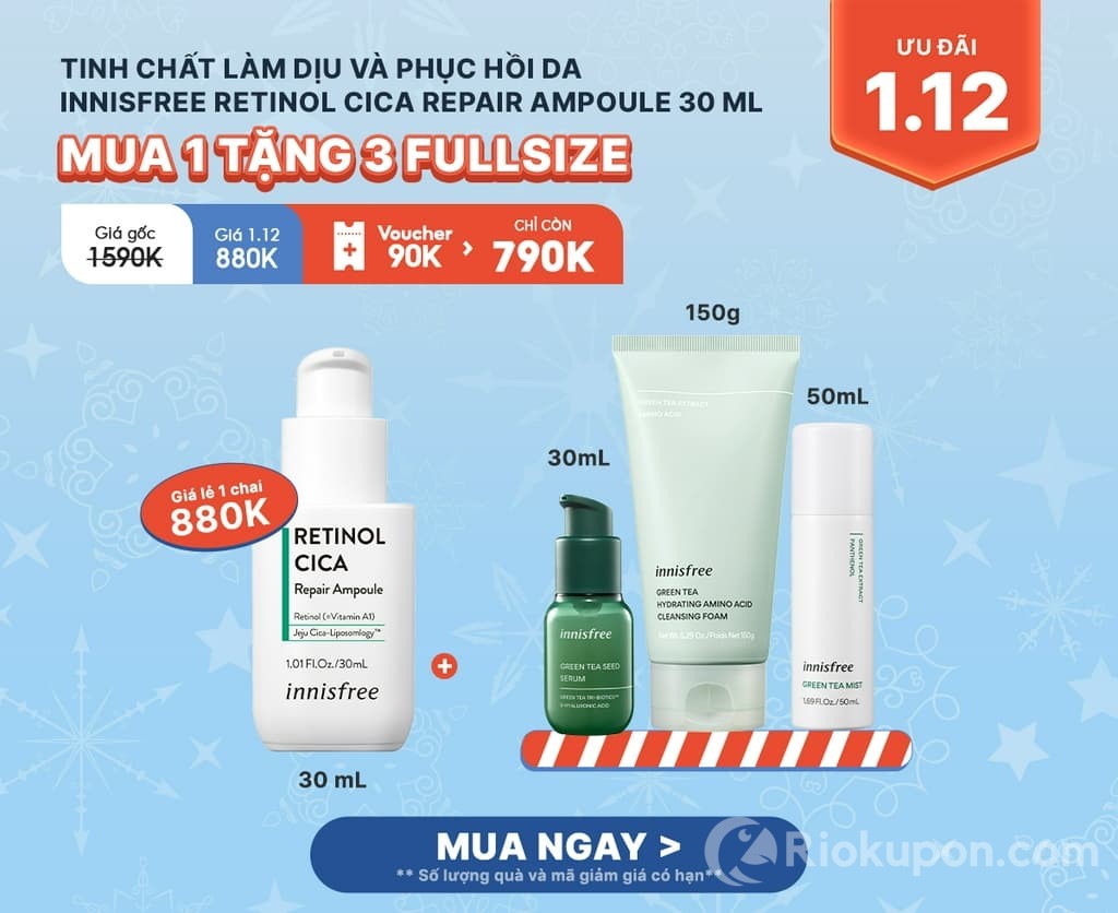 Tinh chất làm dịu da và phục hồi da Innisfree