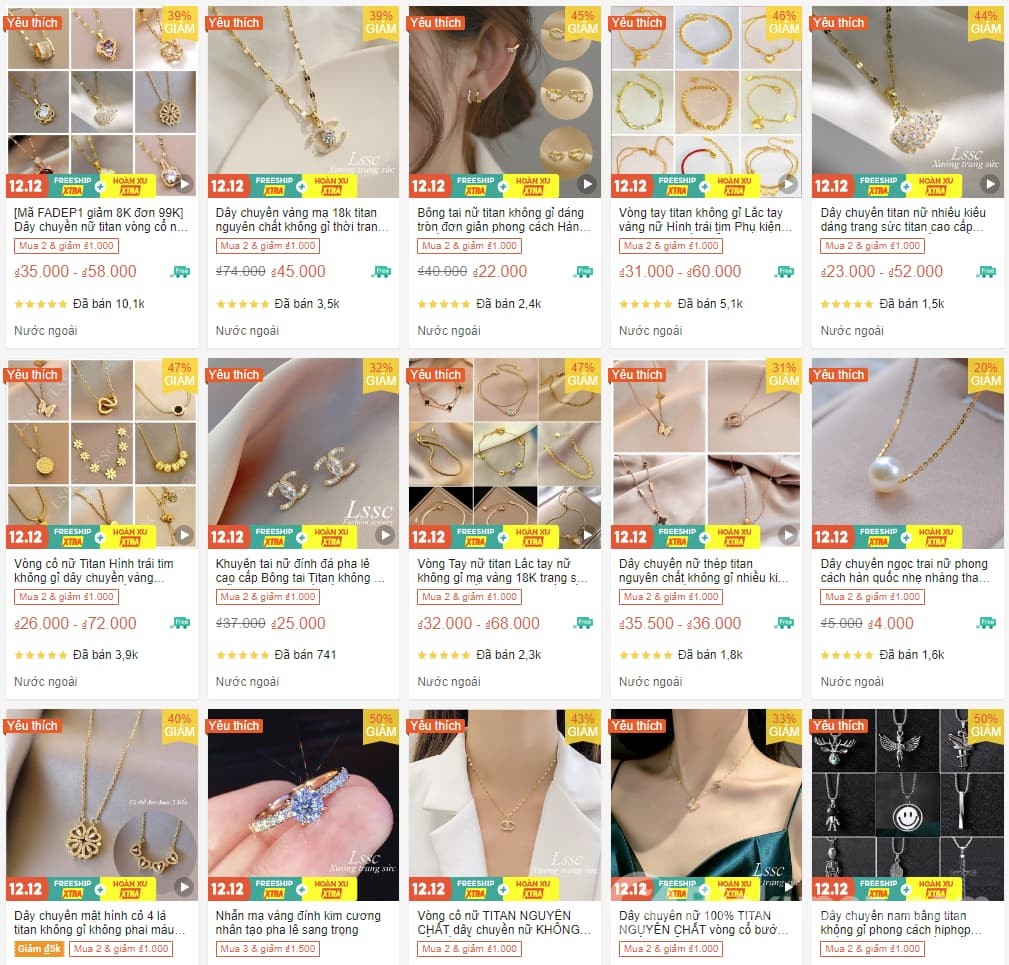 LSSC Trang sức Shopee