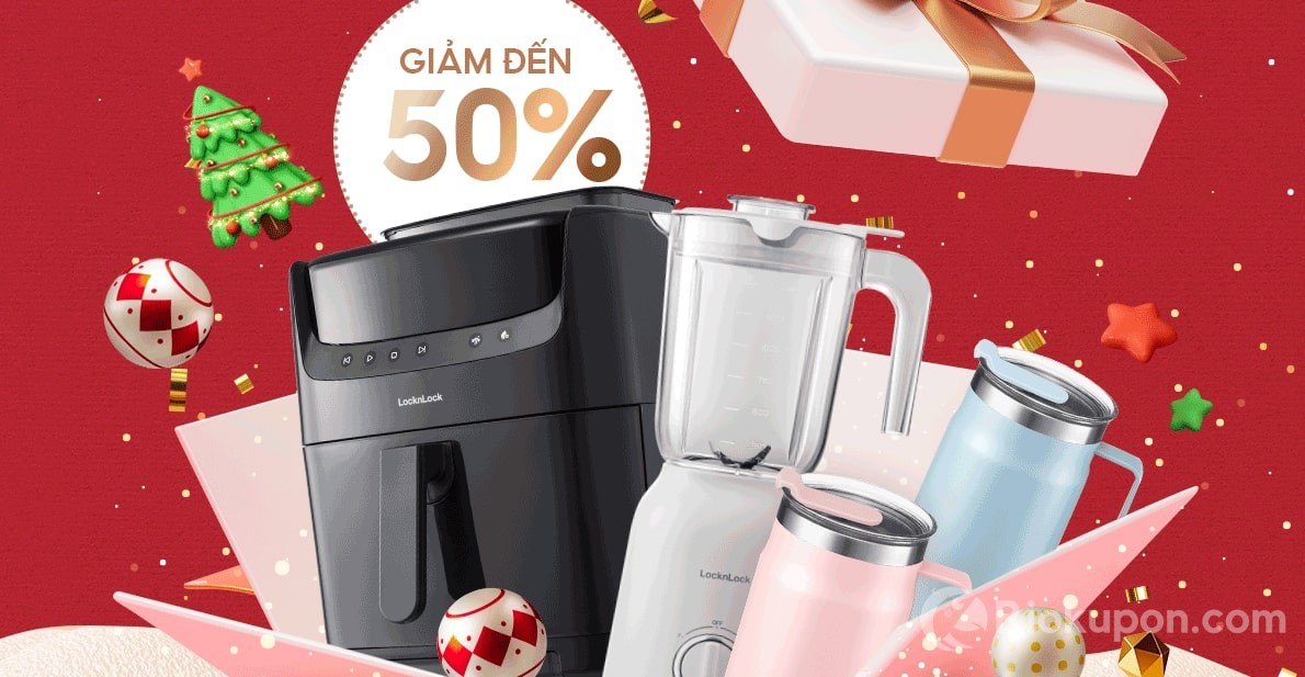 Shopee 12.12 - Lock&Lock Sale cực nóng: giảm đến 50%, Voucher trị giá đến 150k, mua kèm deal sốc