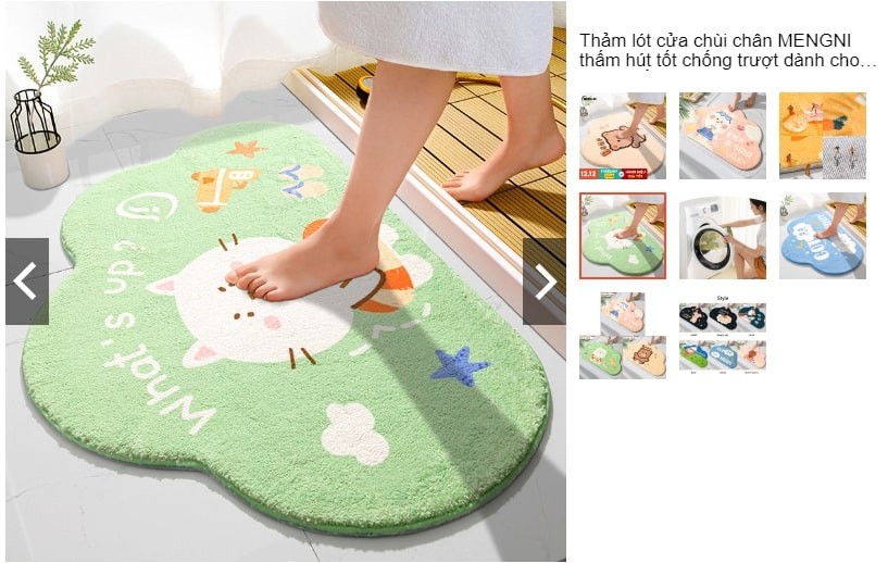 Thảm lót cửa chùi chân MENGNI