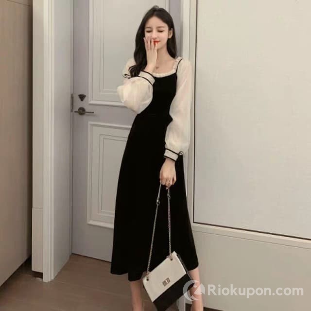 Review phối đồ cho người mũm mĩm với váy màu đen che khuyết điểm