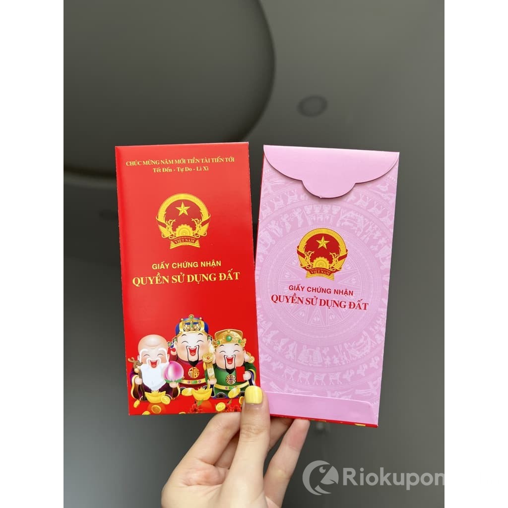 Bao lì xì sổ đỏ sổ hồng quyền sử dụng đất hài hước
