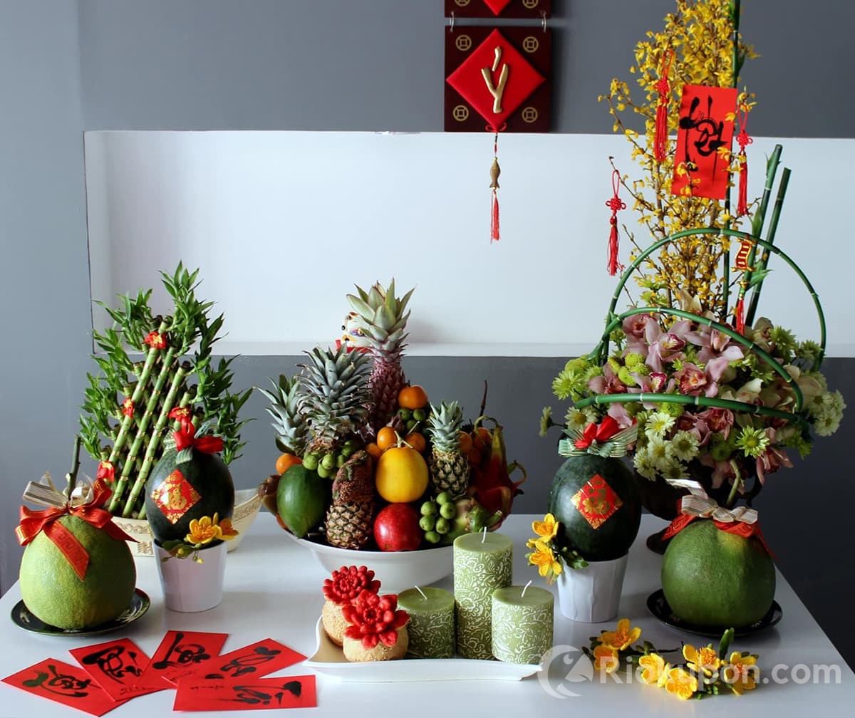 Mâm ngũ quả Tết truyền thống