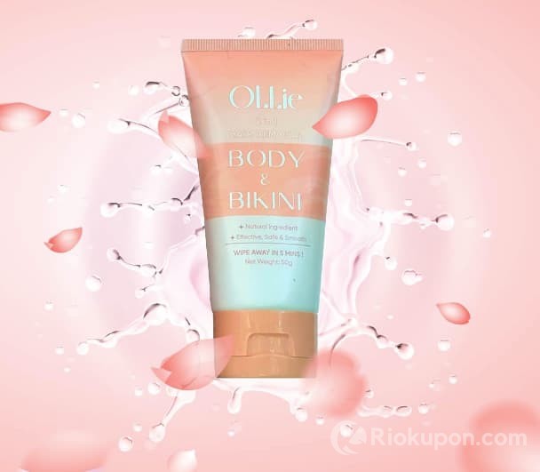 Thiết kế chai kem tẩy lông Ollie nhỏ gọn