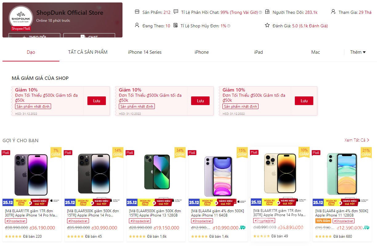 Thương hiệu ShopDunk hàng hiệu giá tốt