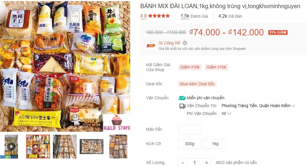 Bánh mix Đài Loan Tết 2023
