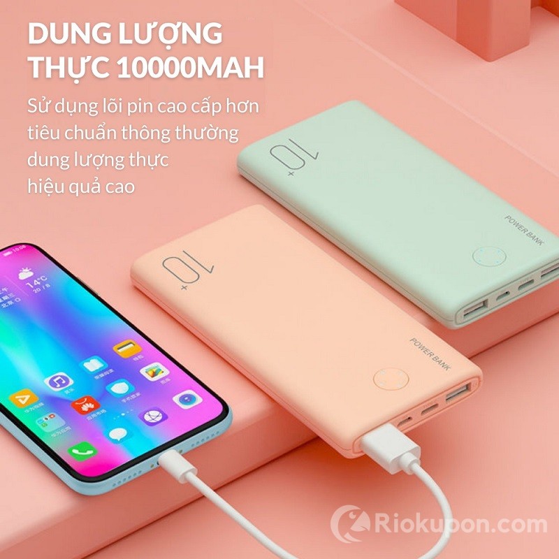 Gợi ý 7 loại sạc dự phòng 10000mAh chất lượng, giá rẻ trên Shopee