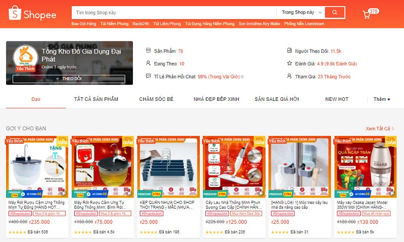 Shop bán bình rót rượu cảm ứng Tổng kho đồ gia dụng Đại Phát
