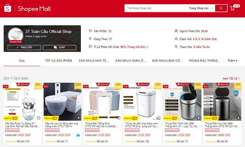 Shop bán bình rót rượu cảm ứng 3T Toàn Cầu
