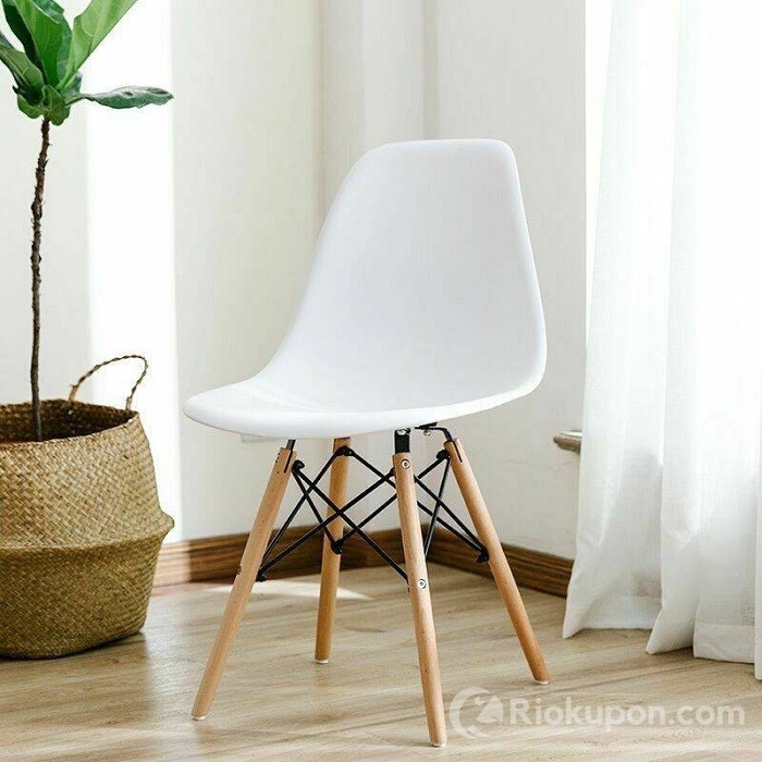 Ghế EAMES chân gỗ đan sắt thiết kế cổ điển hiện đại