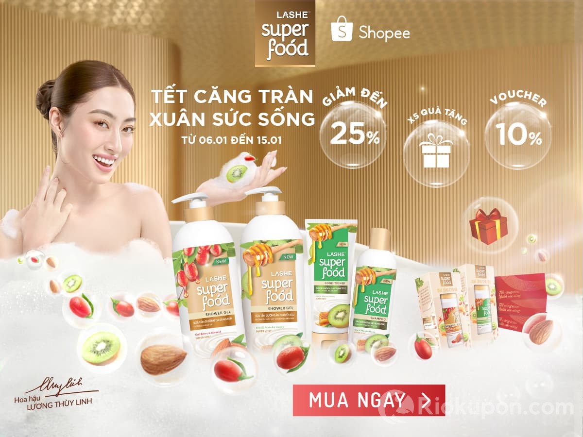 Chương trình Lashe Superfood SALE Tết ưu đãi cực khủng