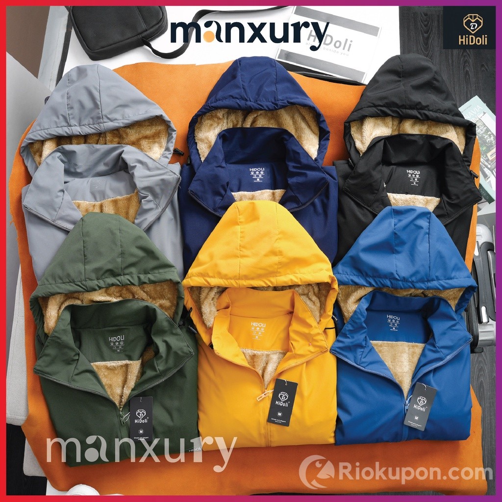 Áo khoác gió dù lót lông cừu MANXURY 02 trong siêu hội thời trang Lazada
