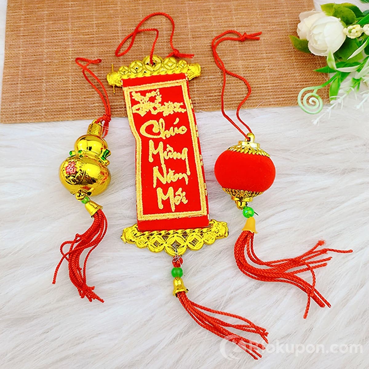 Combo 10 dây liễn treo cây mai đào trang trí Tết 2023