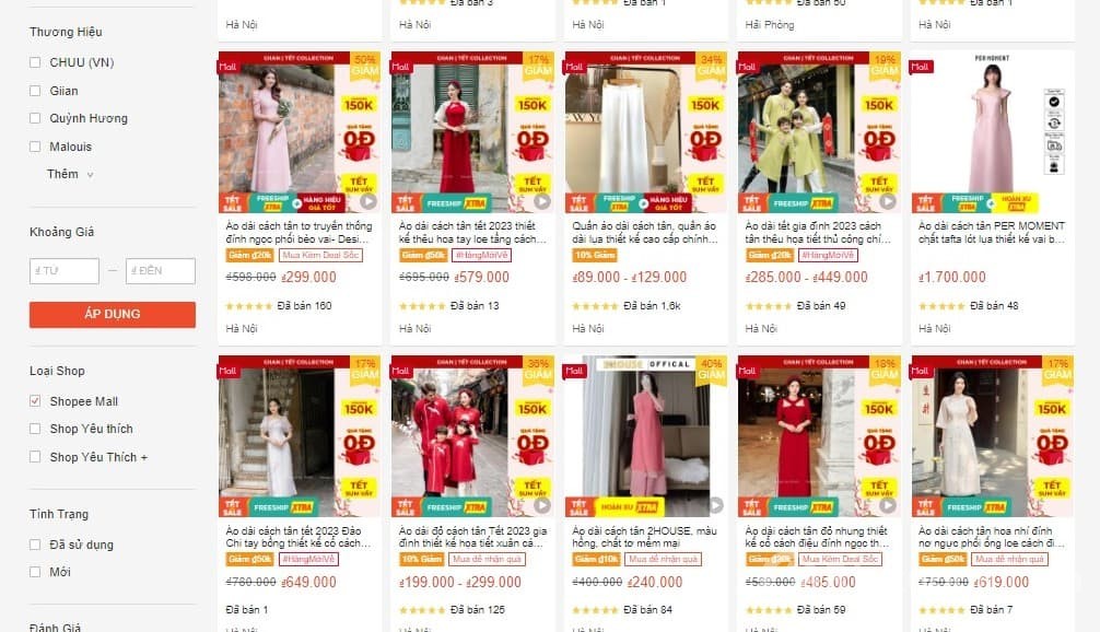 Áo dài cách tân KOISAN 21051020-3 màu đỏ tươi dáng ôm tay phồng, buộc nơ