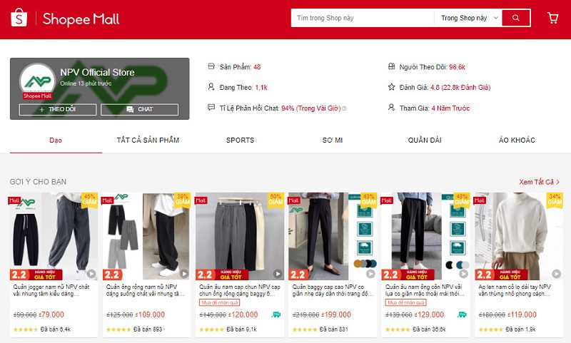 Top 7 shop bán quần thun nam đẹp, hot trend 2023 trên Shopee