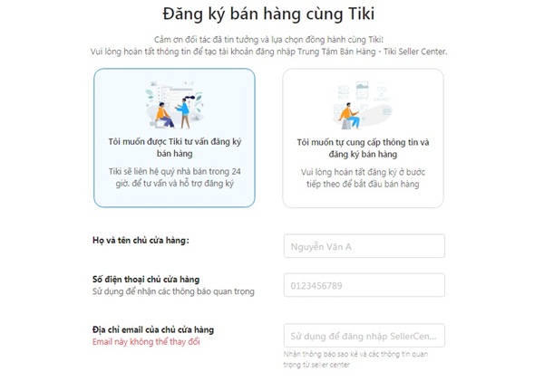 Hướng dẫn đăng nhập và thay đổi mật khẩu trên Tiki Seller