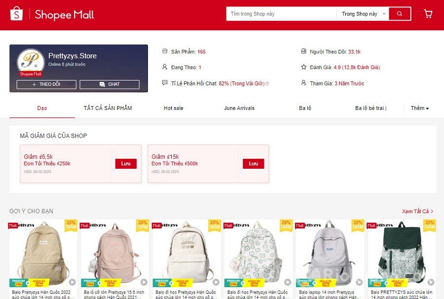 Bật mí 7 shop bán balo nữ thời thượng, uy tín giá tốt trên Shopee