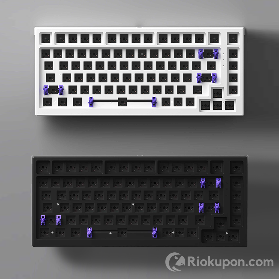 Bàn phím cơ MG75 layout 75% màu đen và trắng