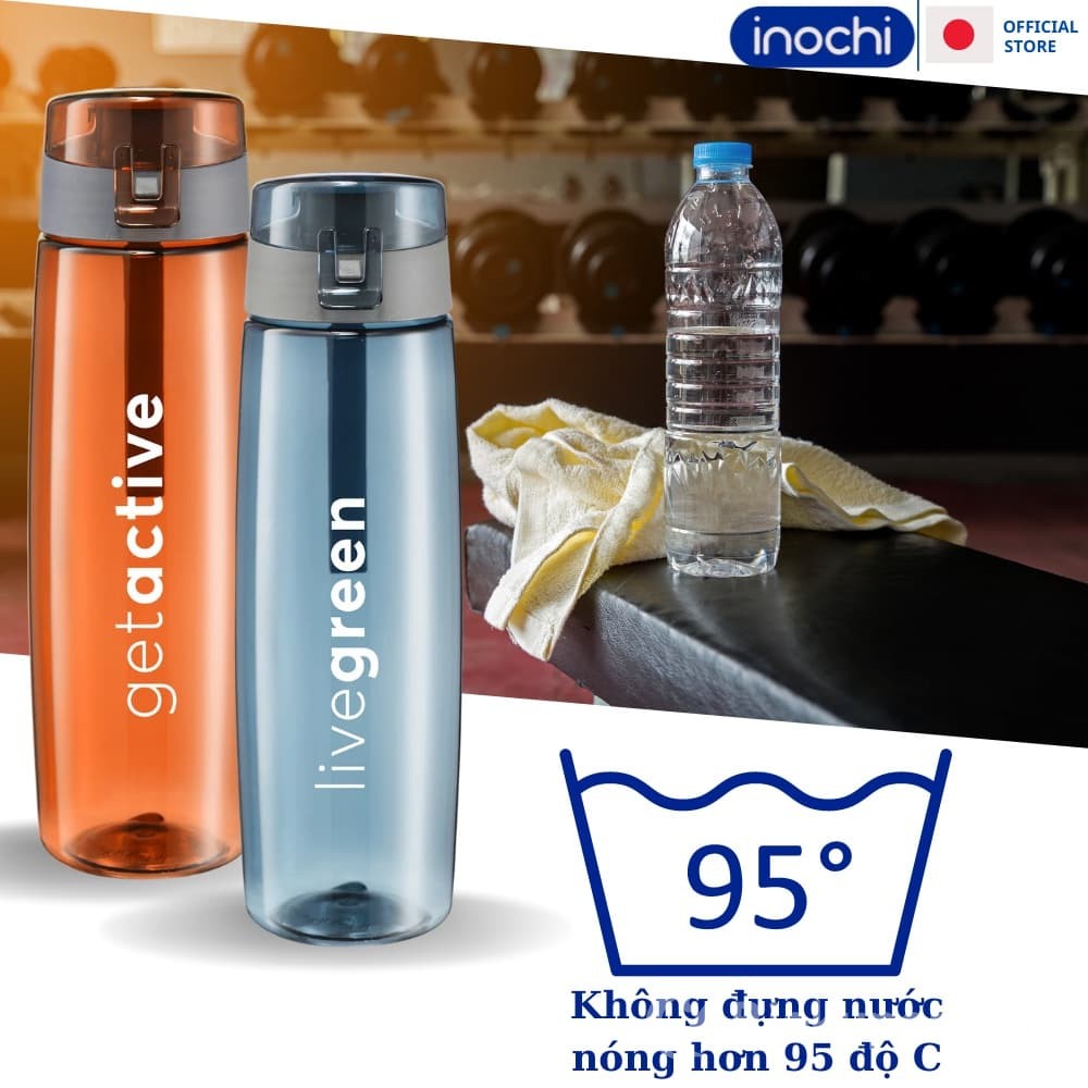 Bình nước thể thao Kita Active 0.7L với thiết kế tay cầm tiện lợi