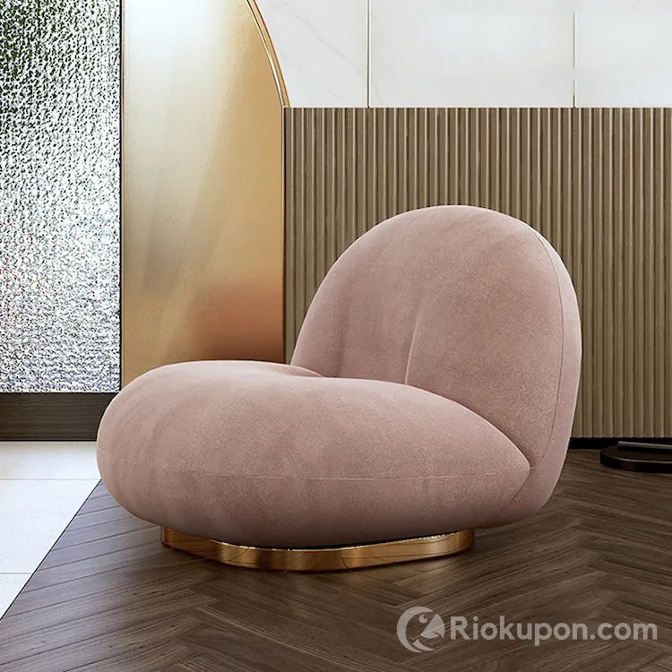 Ghế lười sofa cao cấp GHT008 màu nude