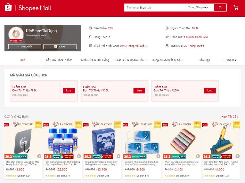 Cây lau nhà tự vắt RinStoreGiaDung