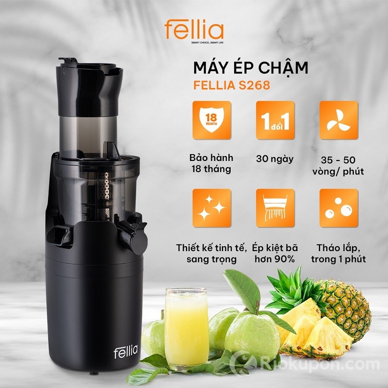 Máy ép chậm FELLIA