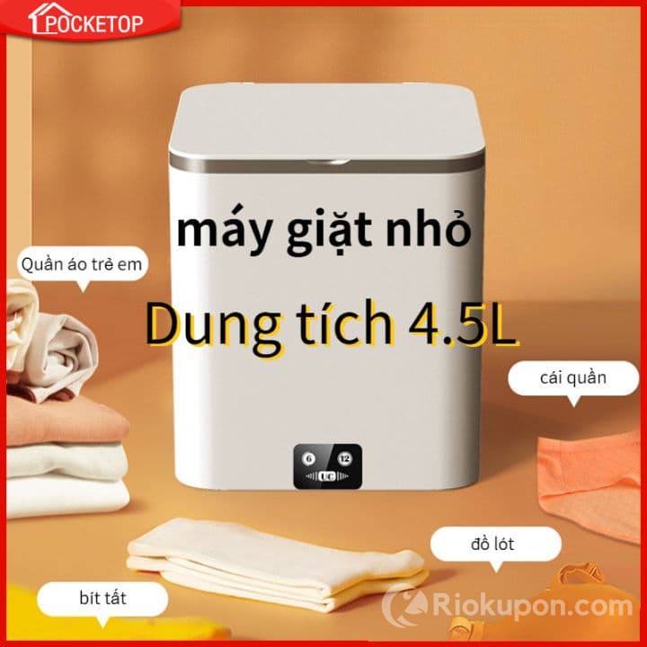 Máy giặt mini Pocketop diệt khuẩn oxy hoạt tính
