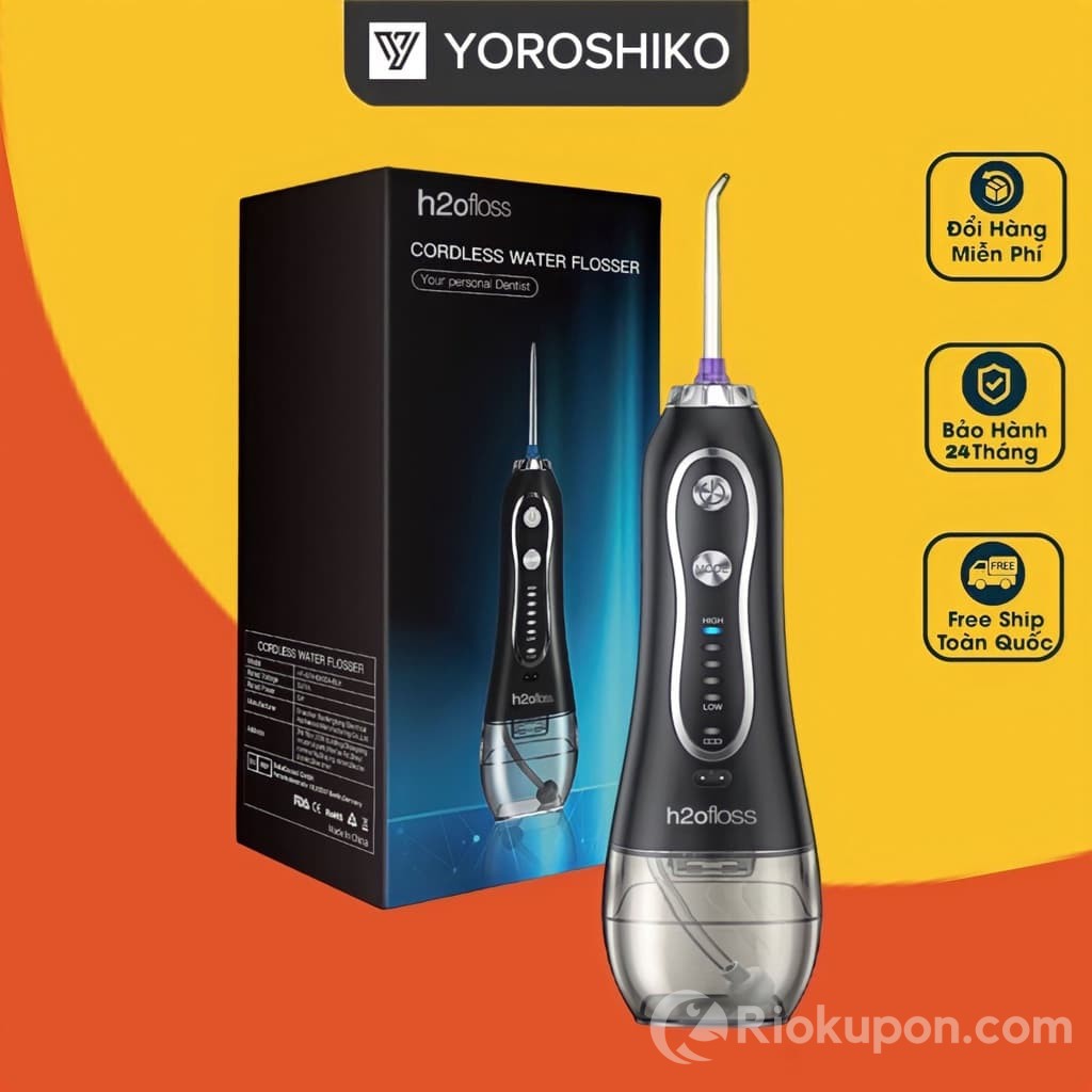 Máy tăm nước H2OFLOSS Yoroshiko với thiết kế chống nước IPX7