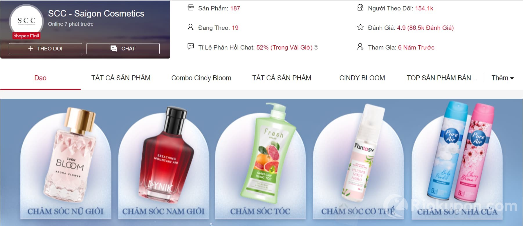 Shop SCC Saigon Cosmetics nước hoa