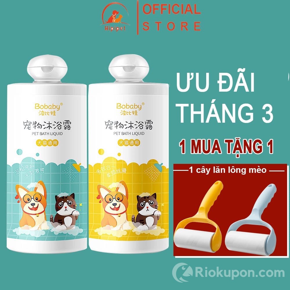 Sữa tắm Hipipet Bobaby cho lông mềm mượt