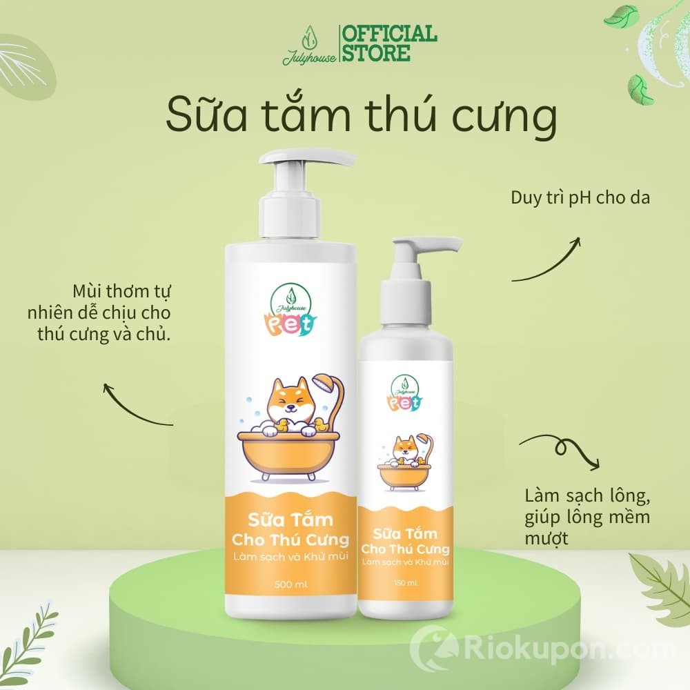 Sữa tắm chó mèo Julyhouse dùng được cho cả chó và mèo
