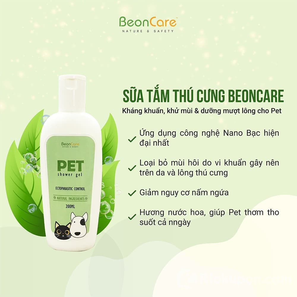 Sữa tắm Beoncare trị ve rận an toàn