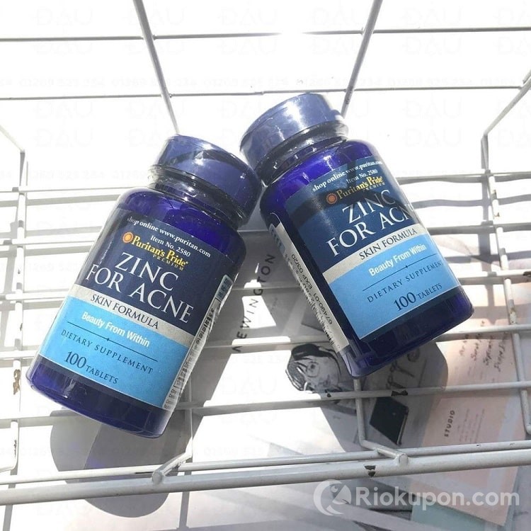 Review viên uống Zinc For Acne Puritan’s Pride có hiệu quả như lời đồn?
