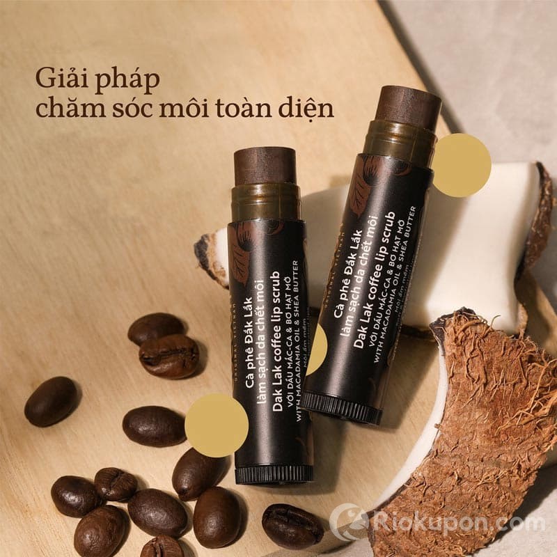 Tẩy da chết môi Cocoon chiết xuất từ cà phê Dak Lak