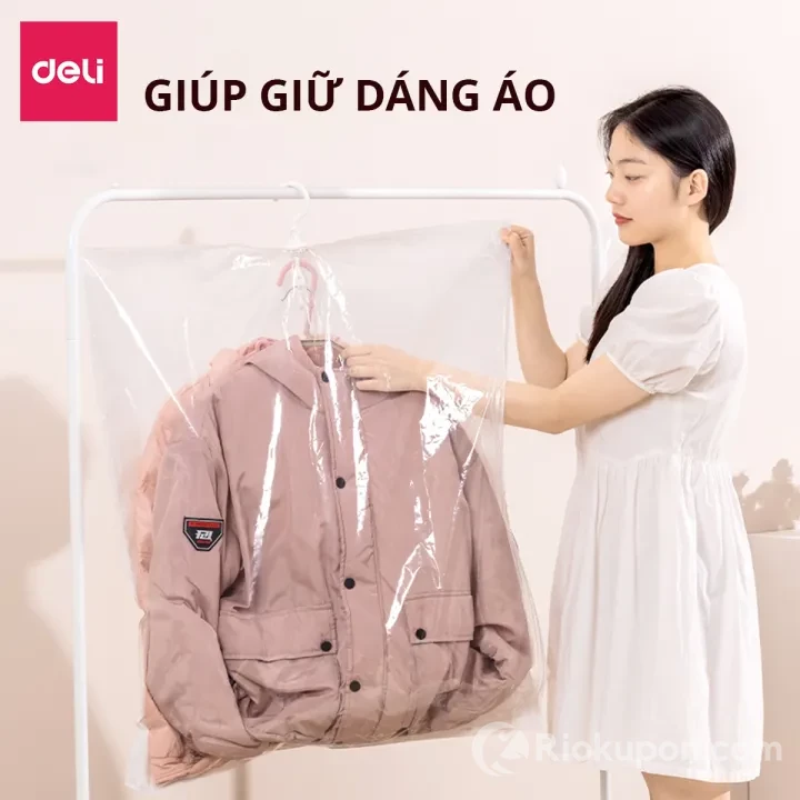 Túi hút chân không Deli LM2001 có móc treo tiện lợi