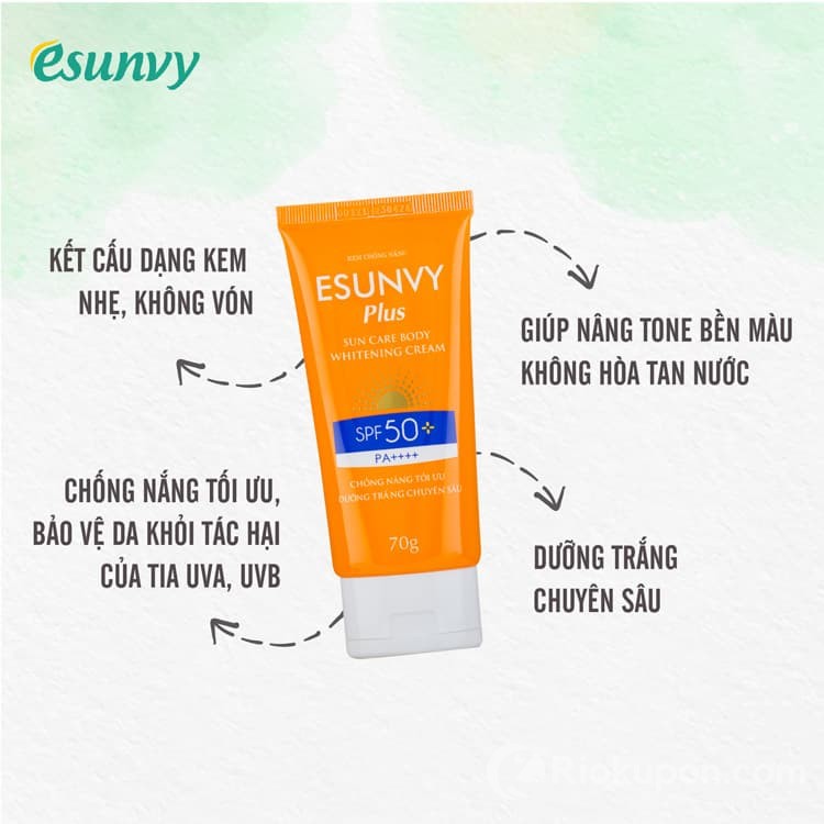 Kem chống nắng body Esunvy Plus