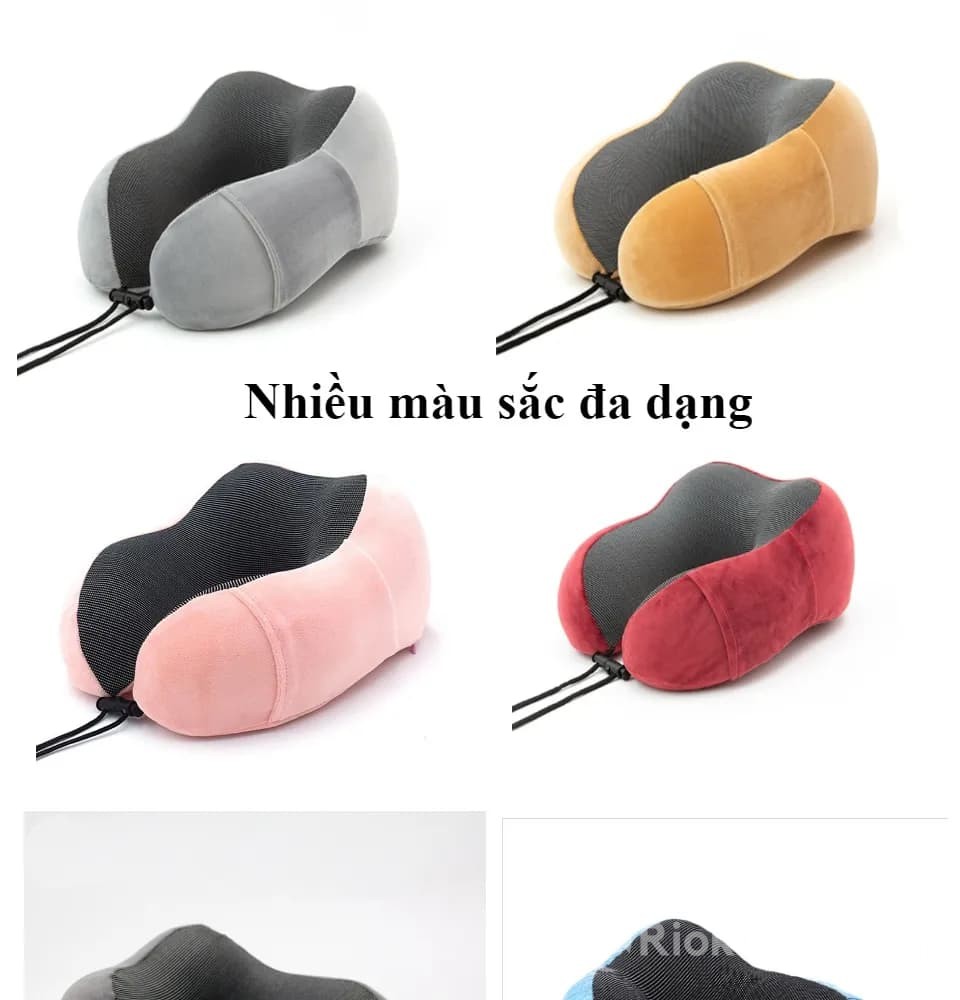 Gối cổ chữ U cao su non thiết kế ôm sát cổ