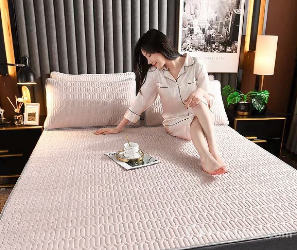 Chiếu điều hòa cao su vải lụa Nano công nghệ cao, kháng khuẩn