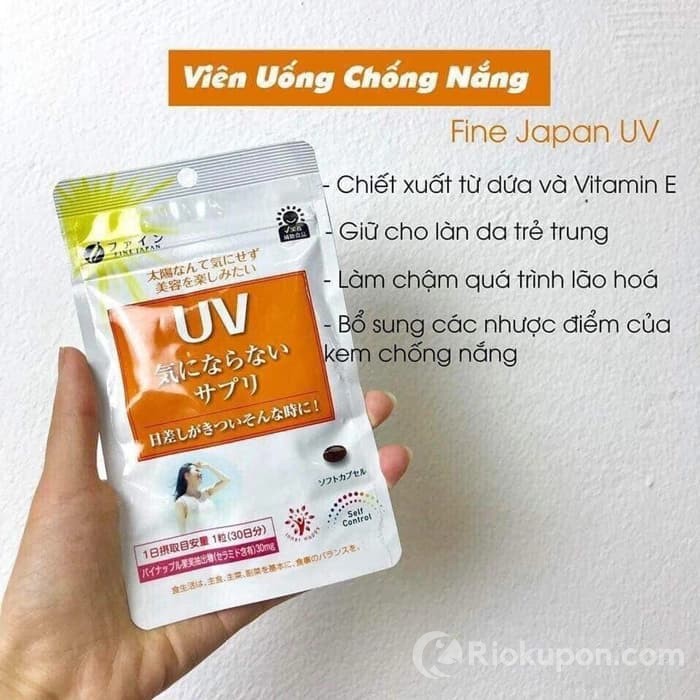 Viên uống chống nắng UV Fine Japan thành phần dứa