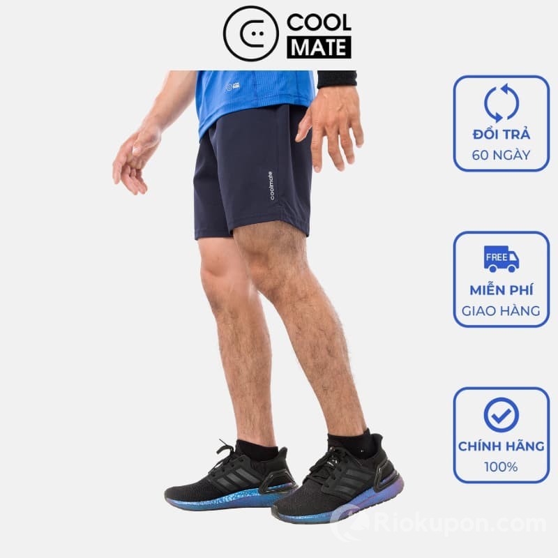Quần thể thao nam Coolmate màu xanh tím than